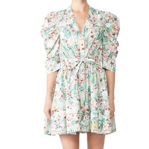 Ronny Kobo Floral Meritti Mini Dress XS